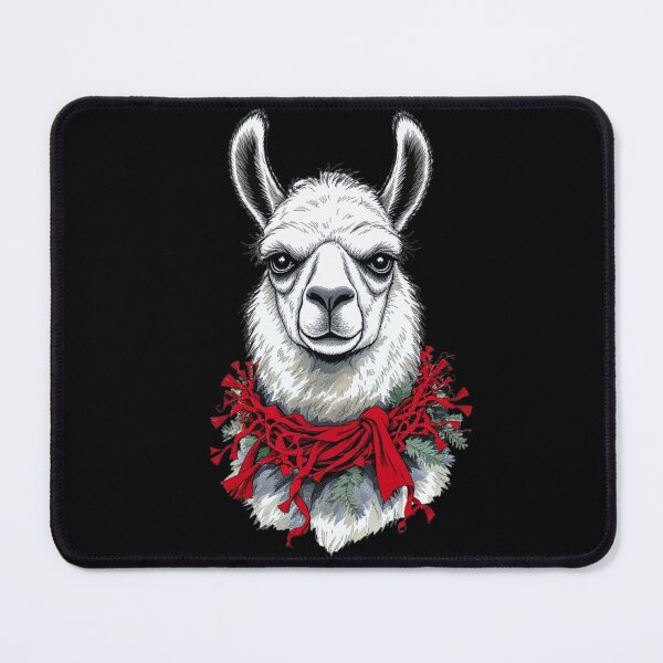 Item preview, Festive Llama – “Over It” | Grumpy Christmas Llama Design designed and sold by ColorSplash123.