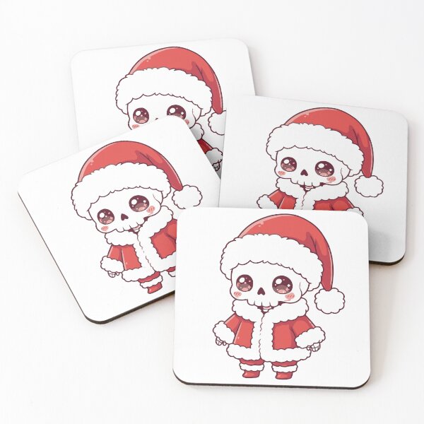 Item preview, Cute Chibi Santa Skull Christmas Kawaii Art designed and sold by LunaCraftIN.