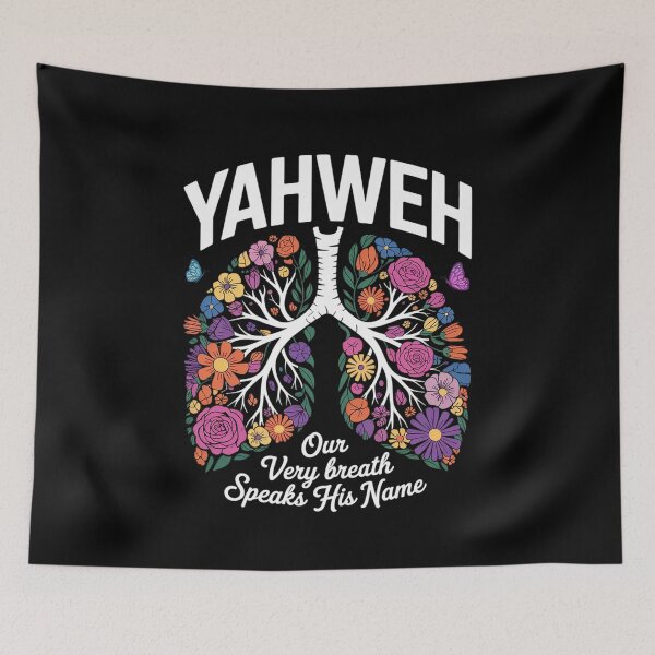 Item preview, Floral Lung Flowers Yahweh Our Very Breath Speaks His Name  designed and sold by RoyTill0Art.