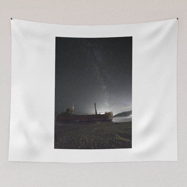 Item preview, Night Sky Shipwreck Photographic Print designed and sold by Mother-Nature65.