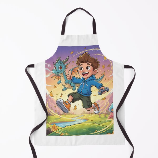 Item preview, Happy Gamer Boy & Cute Dragon Adventure | Fantasy World Cartoon designed and sold by Raju2018.