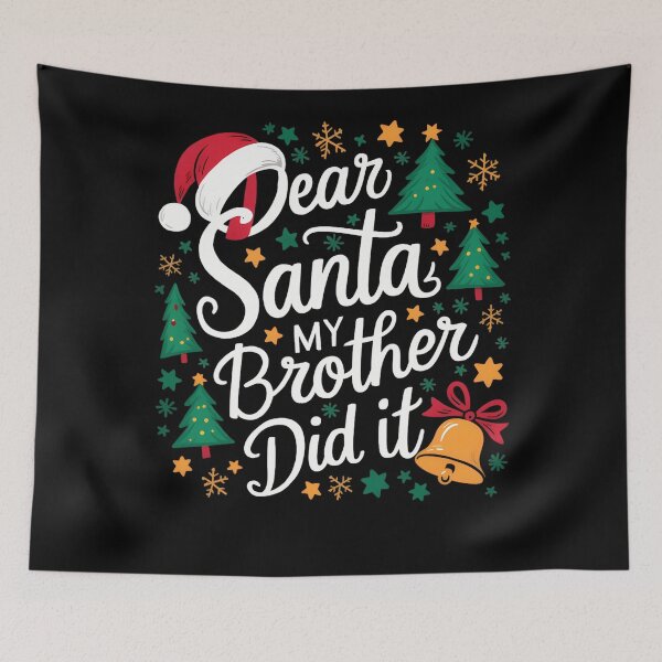 Item preview, It Christmas Dear Retro Santa My Funny Holiday Did Brother Vintage designed and sold by MediarMedic.