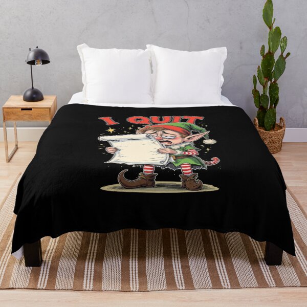 Item preview, Overworked Elf – “I Quit” | Funny Stressed Christmas Elf Design designed and sold by ColorSplash123.