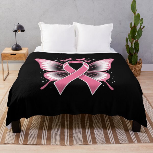 Item preview, No One Fight Breast Cancer Alone Butterflies & Pink Ribbon designed and sold by SnackPAC.