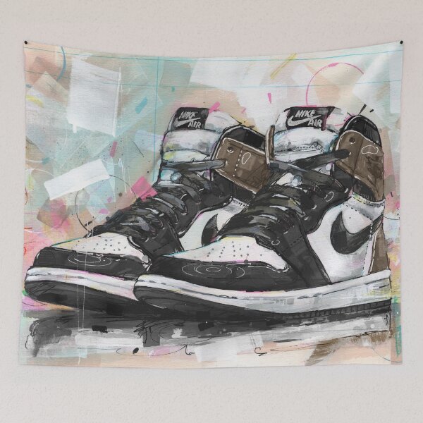 Item preview, AirJordan1 retro dark mocha art designed and sold by GalleryKauffeld.