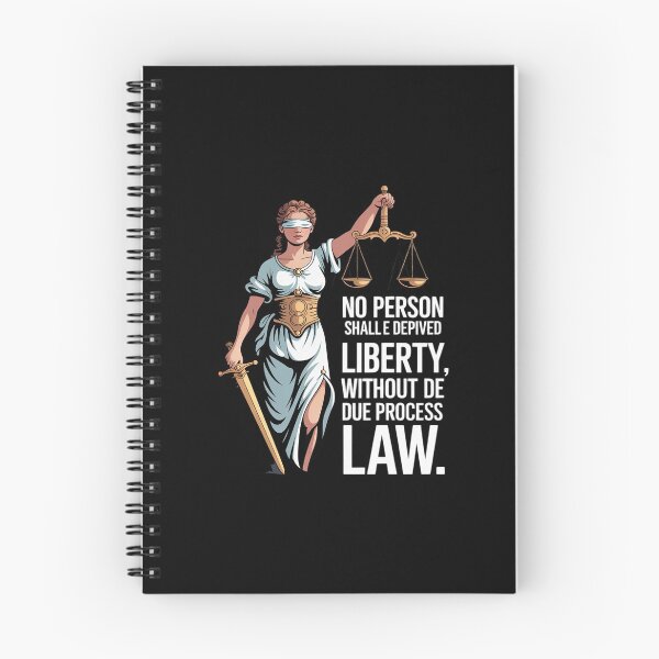 Item preview, No Person Shall Be Deprived Life Liberty Law Justice Fans designed and sold by SnackPAC.