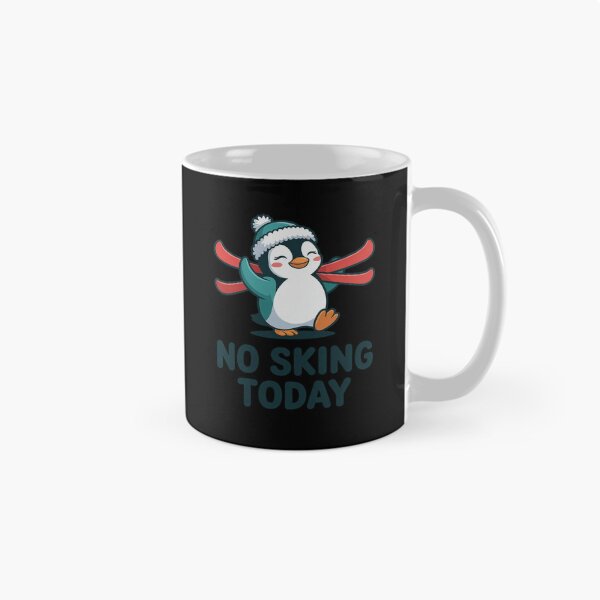 Item preview, No Skiing Today Sad Penguin Funny Ski Joke for Ski Day designed and sold by SnackPAC.