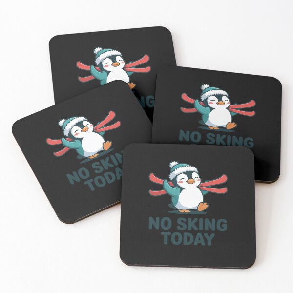 Item preview, No Skiing Today Sad Penguin Funny Ski Joke for Ski Day designed and sold by SnackPAC.