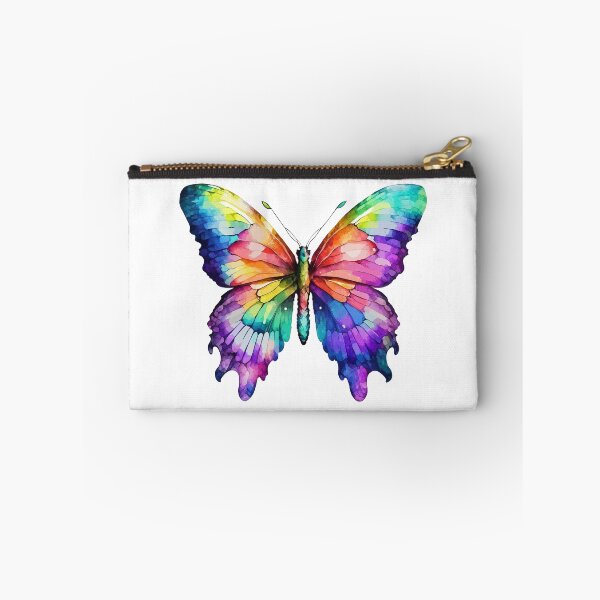 Artikelvorschau, Regenbogen-Schmetterling Aquarell Bunter Schmetterling Kunst T-Shirt Aufkleber entworfen und verkauft von Like it.