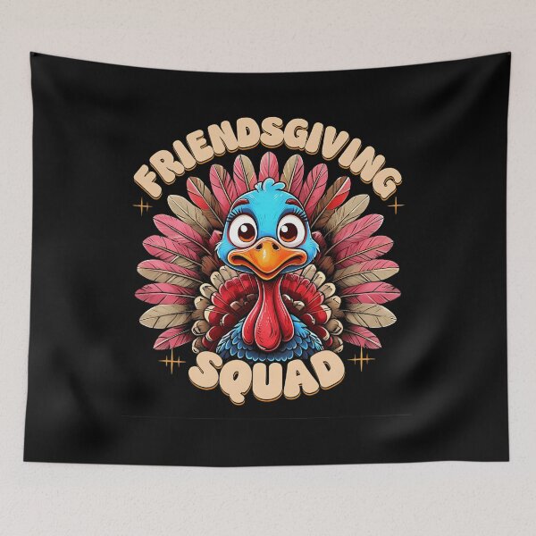 Item preview, Squad Party Friends Humor Turkey Thankful 90s Friendsgiving designed and sold by Daleburuling.