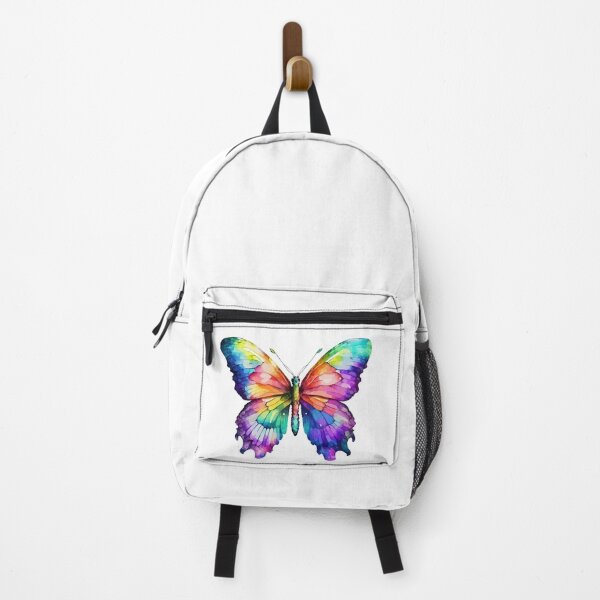 Item preview, Rainbow Butterfly Watercolor Colorful Butterfly Art T-Shirt Sticker designed and sold by Like it.