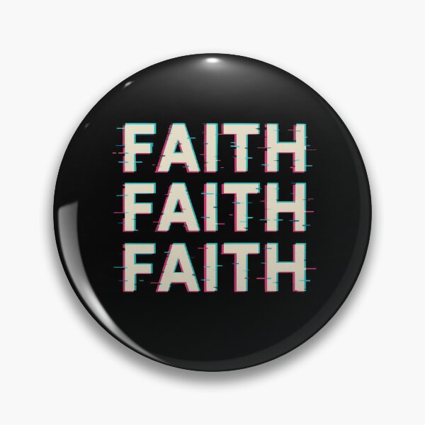 Item preview, FAITH FAITH FAITH – Glitch Christian Aesthetic Typography – Retro Vaporwave Jesus Sticker designed and sold by astersgraphics.