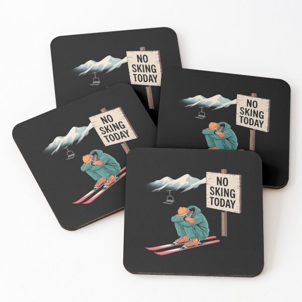 Item preview, No Skiing Today Winter Sports Humor Ski Lover designed and sold by SnackPAC.
