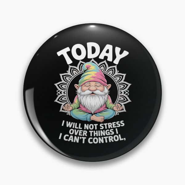 Item preview, No Stress Gnome Hippie Mandala Peaceful Mood designed and sold by SnackPAC.
