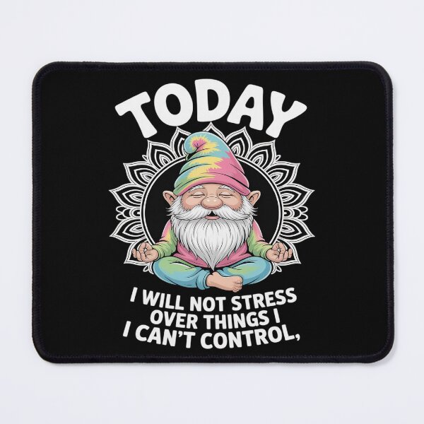 Item preview, No Stress Gnome Hippie Mandala Peaceful Mood designed and sold by SnackPAC.