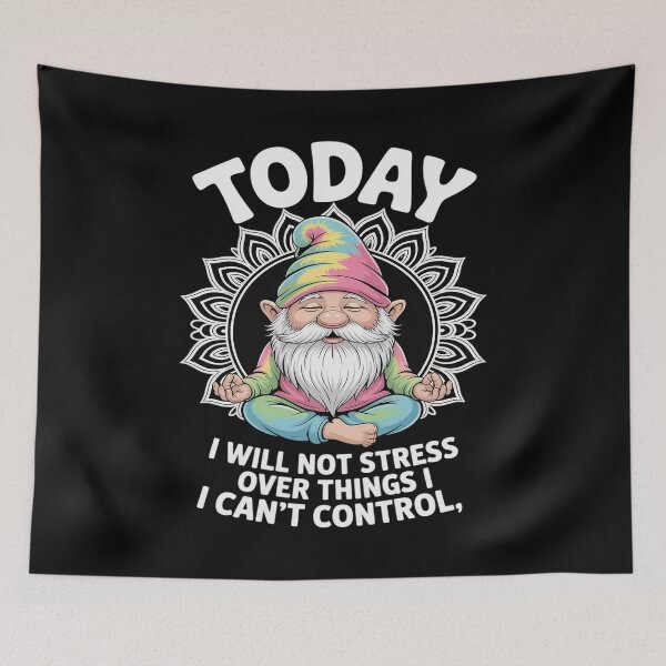 Item preview, No Stress Gnome Hippie Mandala Peaceful Mood designed and sold by SnackPAC.
