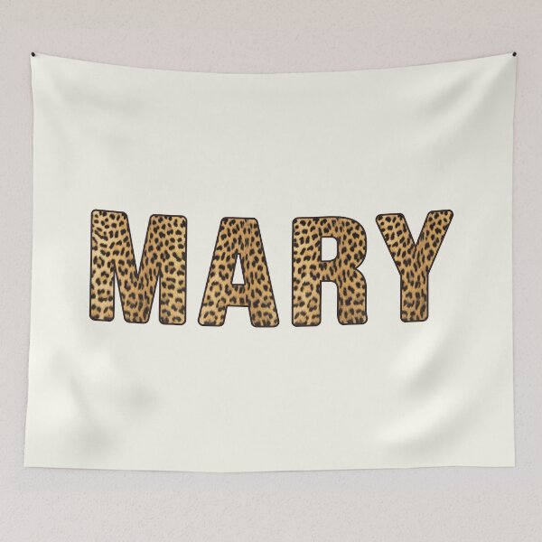 Artikelvorschau, Mary Name Leopard Print entworfen und verkauft von Jeallan Designs.