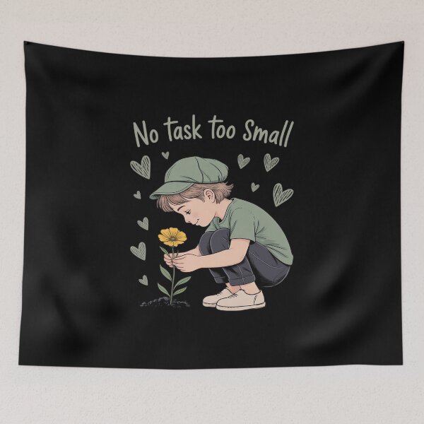 Item preview, No Task Too Small Volunteer Squad Novelty Graphic designed and sold by SnackPAC.