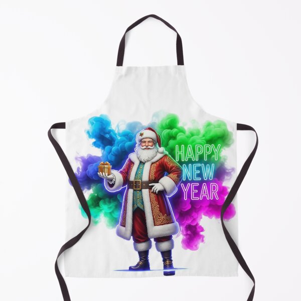Item preview, Traditional Santa with Colorful Smoke Background designed and sold by newvisionart191.