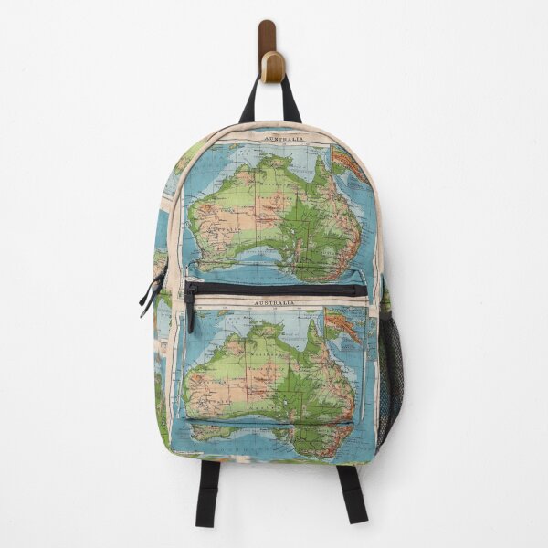 Item preview, Colorful Vintage Antique Australian Map designed and sold by WanderingLife.