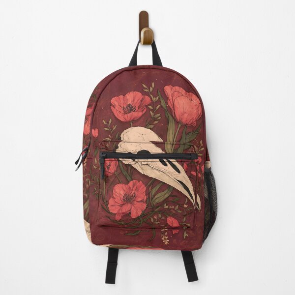 Item preview, Gothic Bird Skull Floral Flower designed and sold by bapupa.