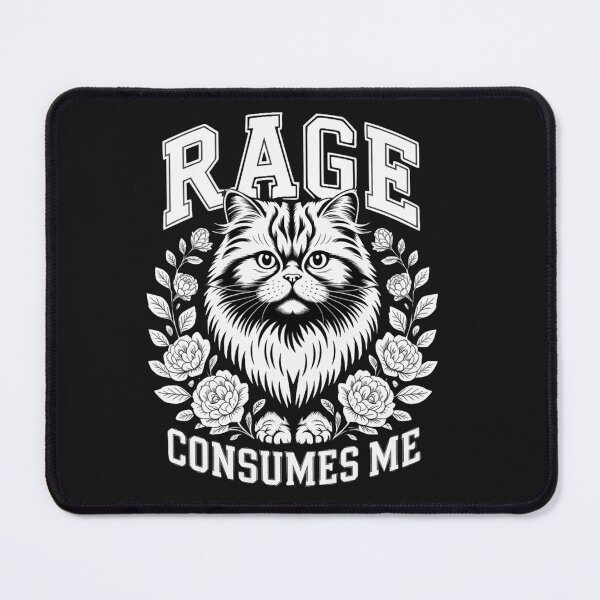 Item preview, Rage Is Consuming Me Silly Staring Cat for Tees Women Men designed and sold by Clairenity Studio.