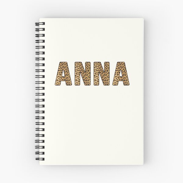 Artikelvorschau, Anna Name Leopardenmuster entworfen und verkauft von Jeallan Designs.