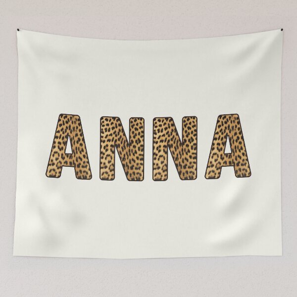 Artikelvorschau, Anna Name Leopardenmuster entworfen und verkauft von Jeallan Designs.