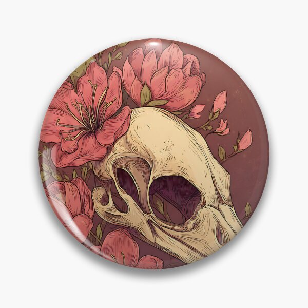 Item preview, Botanical Bird Skull Floral Art designed and sold by bapupa.
