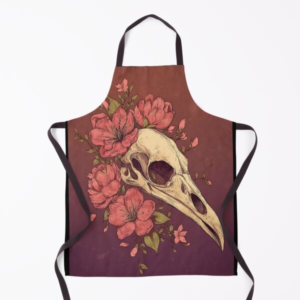Item preview, Botanical Bird Skull Floral Art designed and sold by bapupa.