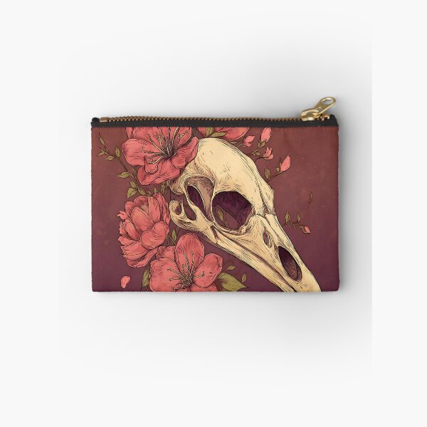 Item preview, Botanical Bird Skull Floral Art designed and sold by bapupa.