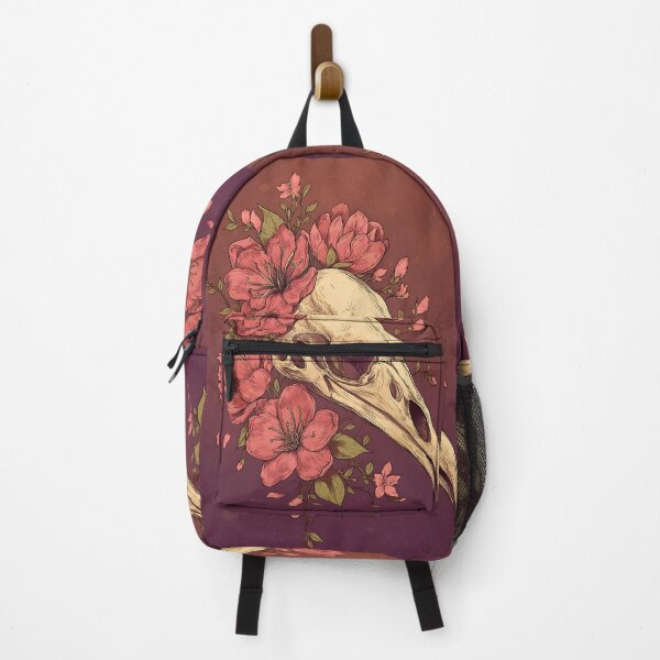 Item preview, Botanical Bird Skull Floral Art designed and sold by bapupa.