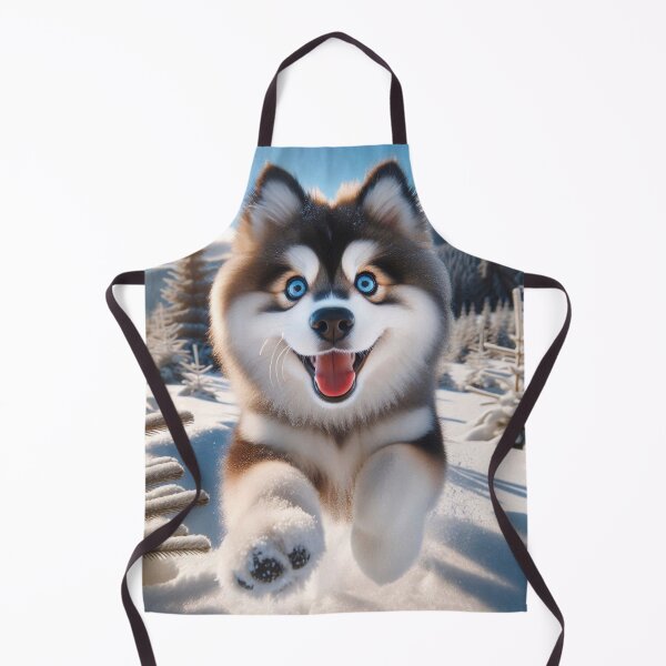 Item preview, Playful Alaskan Klee Kai Puppy in Snowy Landscape designed and sold by Wags & Tails.