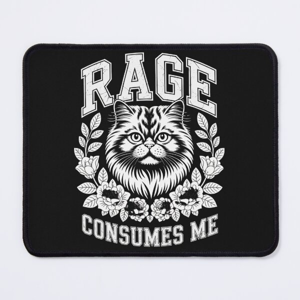 Item preview, Rage Is Consuming Me Silly Staring Cat for Tees Women Men designed and sold by Clairenity Studio.