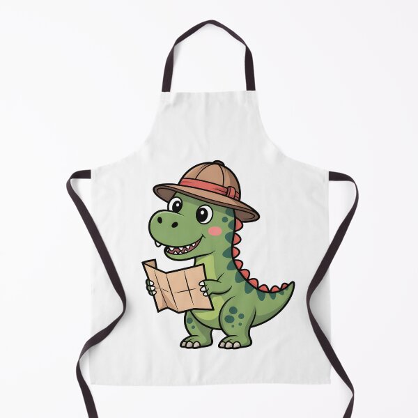 Item preview, Cute Explorer Dinosaur Cartoon designed and sold by naragon4289.