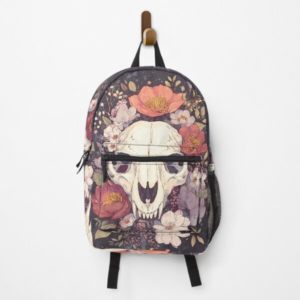 Item preview, Gothic Cat Skull Floral Flower designed and sold by bapupa.