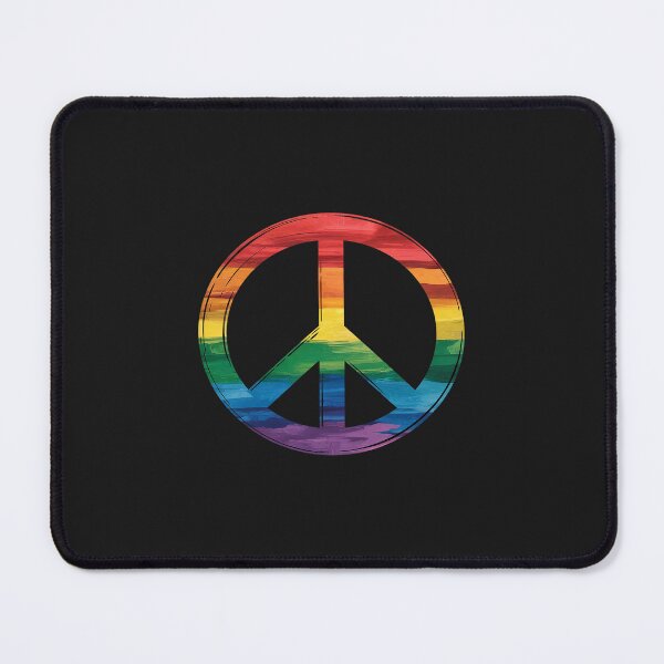 Item preview, Rainbow Flag Peace Sign Gay Lesbian LGBT Pride Month designed and sold by JessicaWalshdf.