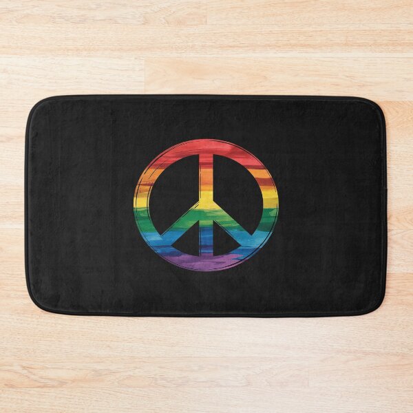 Item preview, Rainbow Flag Peace Sign Gay Lesbian LGBT Pride Month designed and sold by JessicaWalshdf.