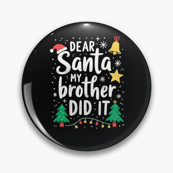 Item preview, Did Funny It Vintage My Retro Holiday Santa Dear Christmas Brother designed and sold by MediarMedic.