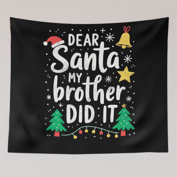Item preview, Did Funny It Vintage My Retro Holiday Santa Dear Christmas Brother designed and sold by MediarMedic.