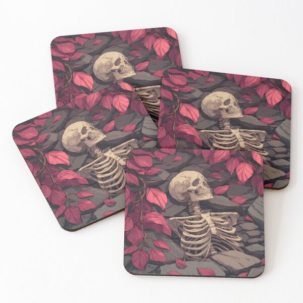 Item preview, Dark Bones and Leaves Floral designed and sold by bapupa.