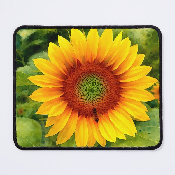 Item preview, Radiant Sunflower in Watercolor – Vibrant Summer Garden Art by M.A.L.K designed and sold by M.ALK.Watercolor.