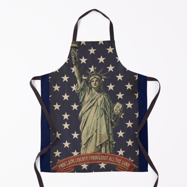 Item preview, Statue of Liberty, American flag, patriotism, vintage poster designed and sold by Klamat1984.