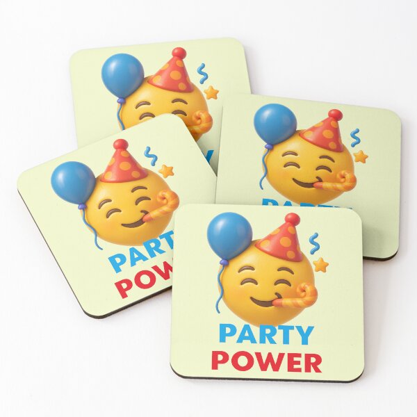 Item preview, funny emoji partying designed and sold by Mauswohn.