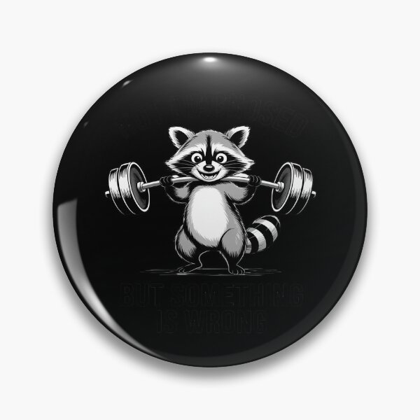 Item preview, Not Diagnosed But Something Is Wrong Funny Raccoon Gym designed and sold by LittleDame.