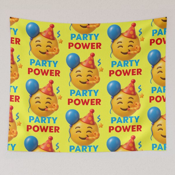 Item preview, funny emoji partying designed and sold by Mauswohn.