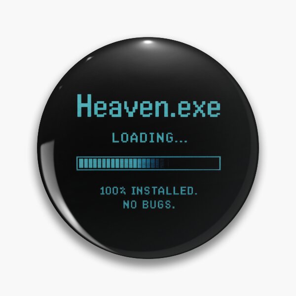 Item preview, Heaven.exe Loading Christian Retro Pixel Art – Funny Faith Tech Sticker designed and sold by astersgraphics.
