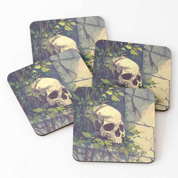 Item preview, Botanical Bones and Vines Skull designed and sold by bapupa.