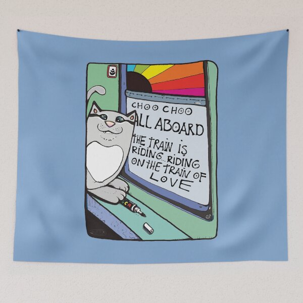 Item preview, Kiekeboekat The Rainbow Warrior - #BoudoirBlue designed and sold by Kiekeboekat.