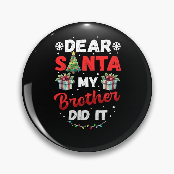 Item preview, My Funny Holiday Santa Christmas Vintage Dear Retro Brother Did It designed and sold by MediarMedic.